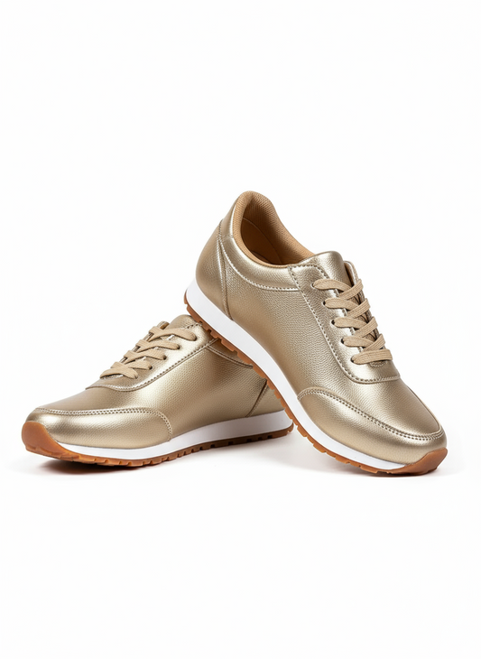 Round Toe Lace-Up Sneakers