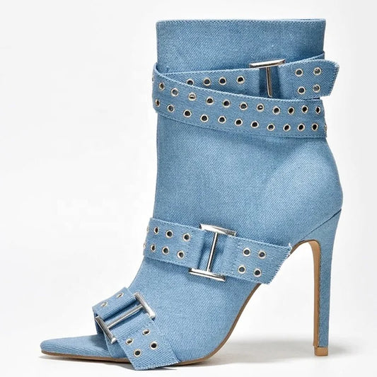 Katrina Peep Toe Ankle Boots