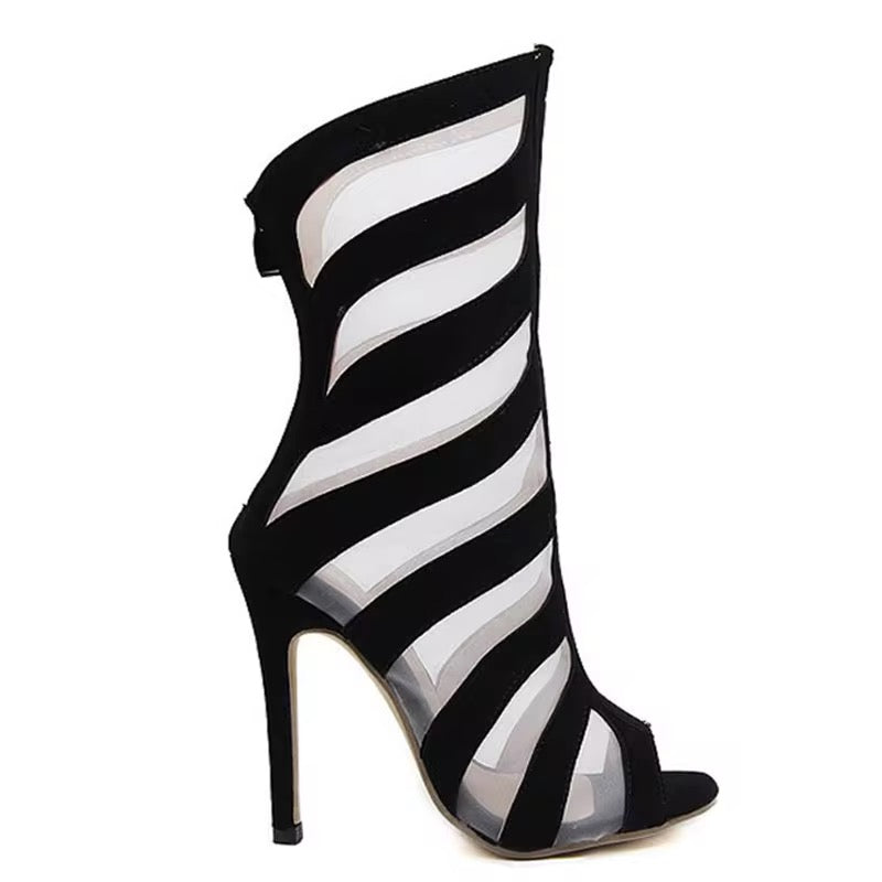 Raven Open-toe Bootie