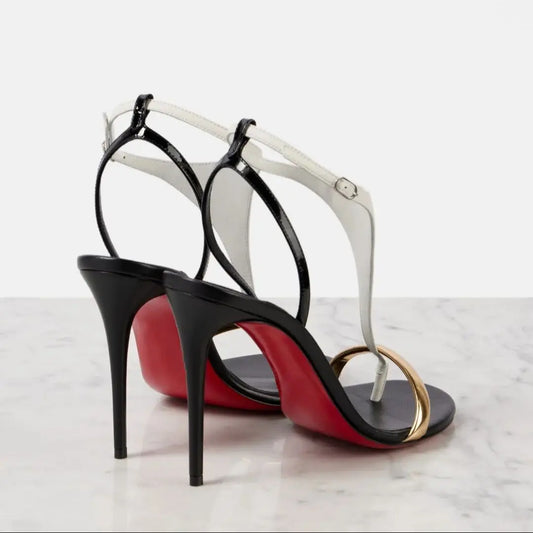 Sydney T-Strap High Heel Sandals