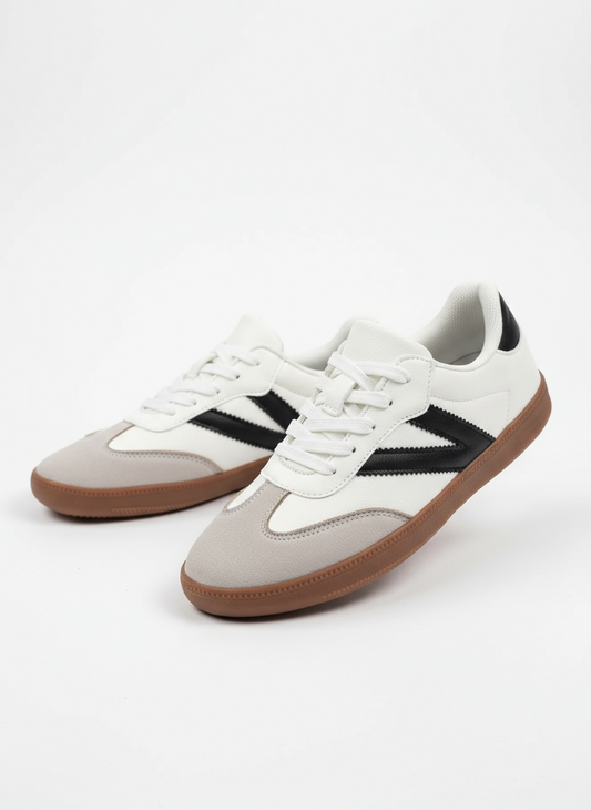 Eva Contrast Round Toe Sneakers