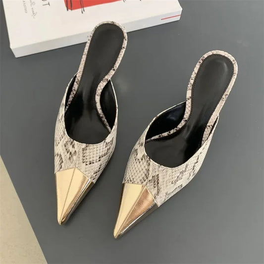 Kitty Pointed Toe Mule