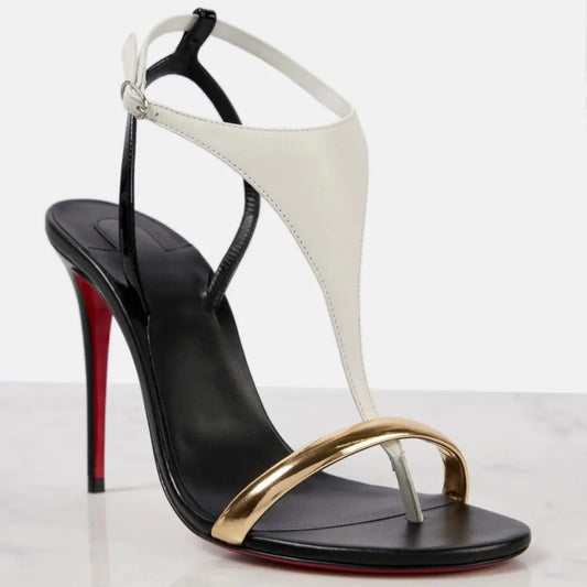 Sydney T-Strap High Heel Sandals